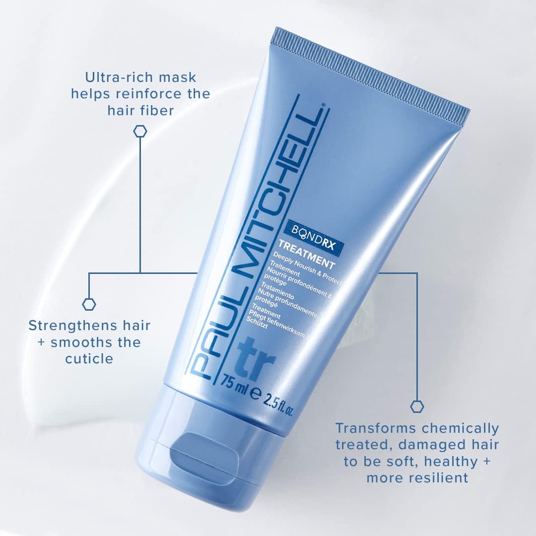 Paul Mitchell Bond Rx Treatment, Deeply Nourishes + Protects, For Chemically Treated + Damaged Hair, 5.1 oz