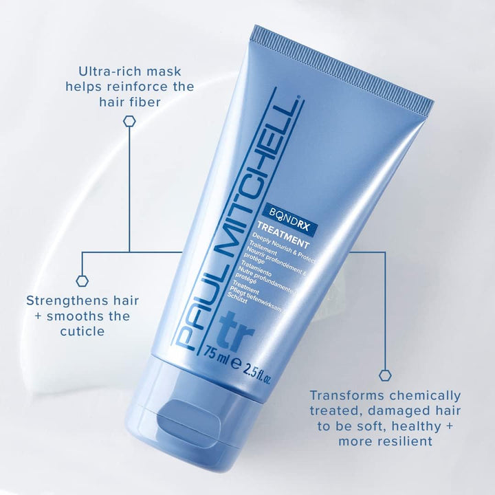 Paul Mitchell Bond Rx Treatment, Deeply Nourishes + Protects, For Chemically Treated + Damaged Hair, 5.1 oz