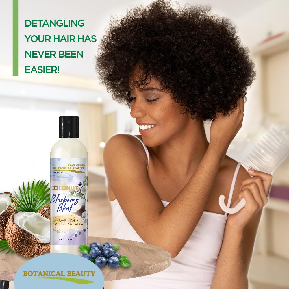 Botanical Beauty Coconut Blueberry Blast Leave-In Conditioner (8 Fl. Oz.)