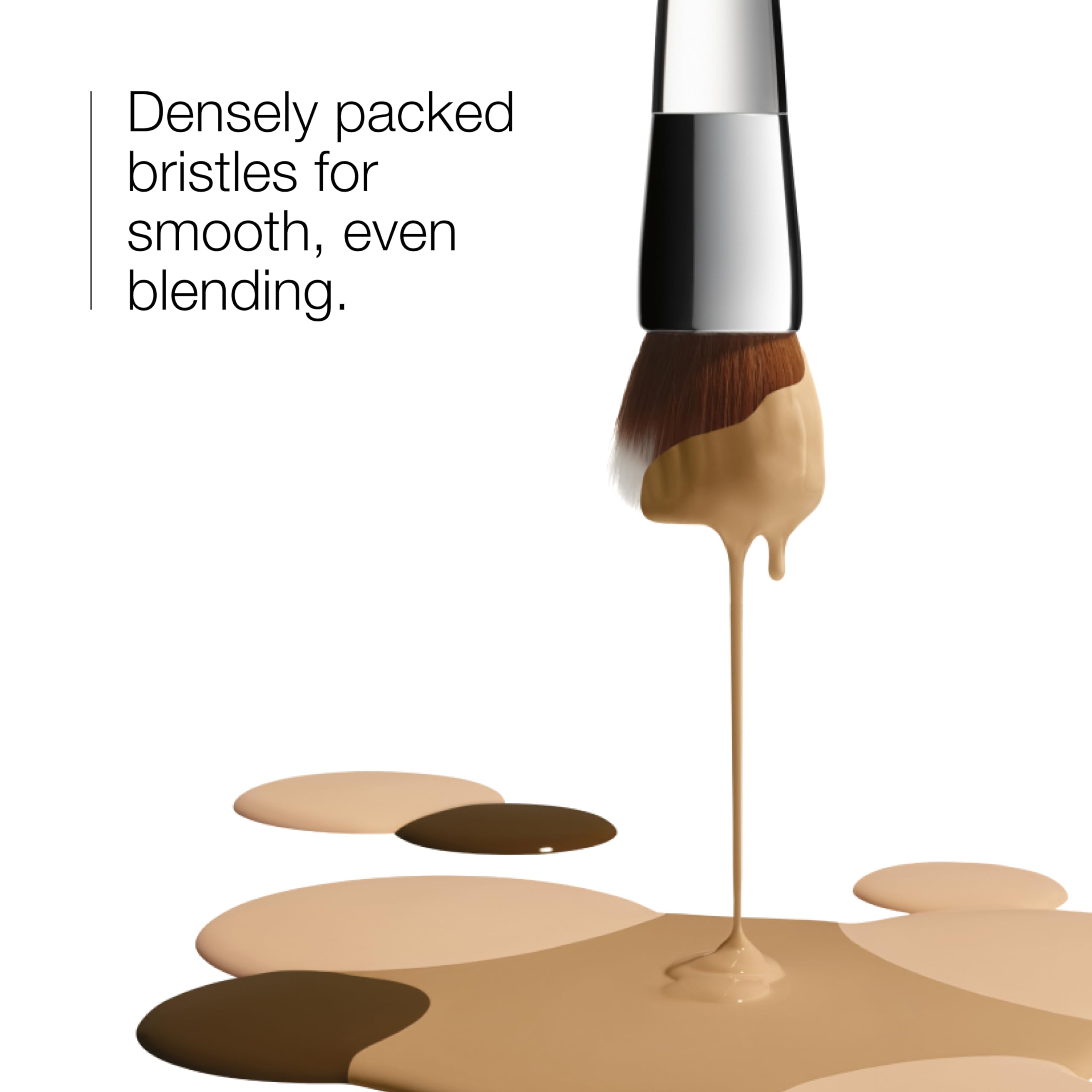 Clinique Versatile Blending Buffing Foundation Brush for Cream Foundation, Liquid Foundation, and Powder Foundation | Buildable Coverage