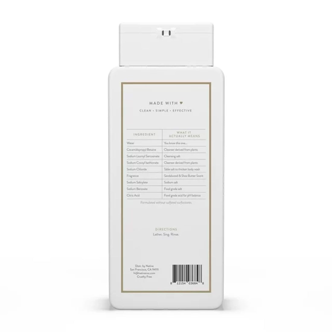 Native Sandalwood & Shea Butter Body Wash