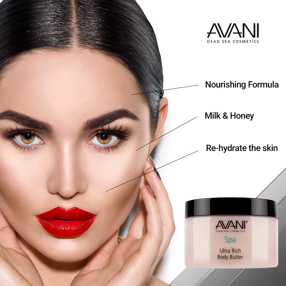 Avani Dead Sea Ultra Rich Body Butter, Milk and Honey