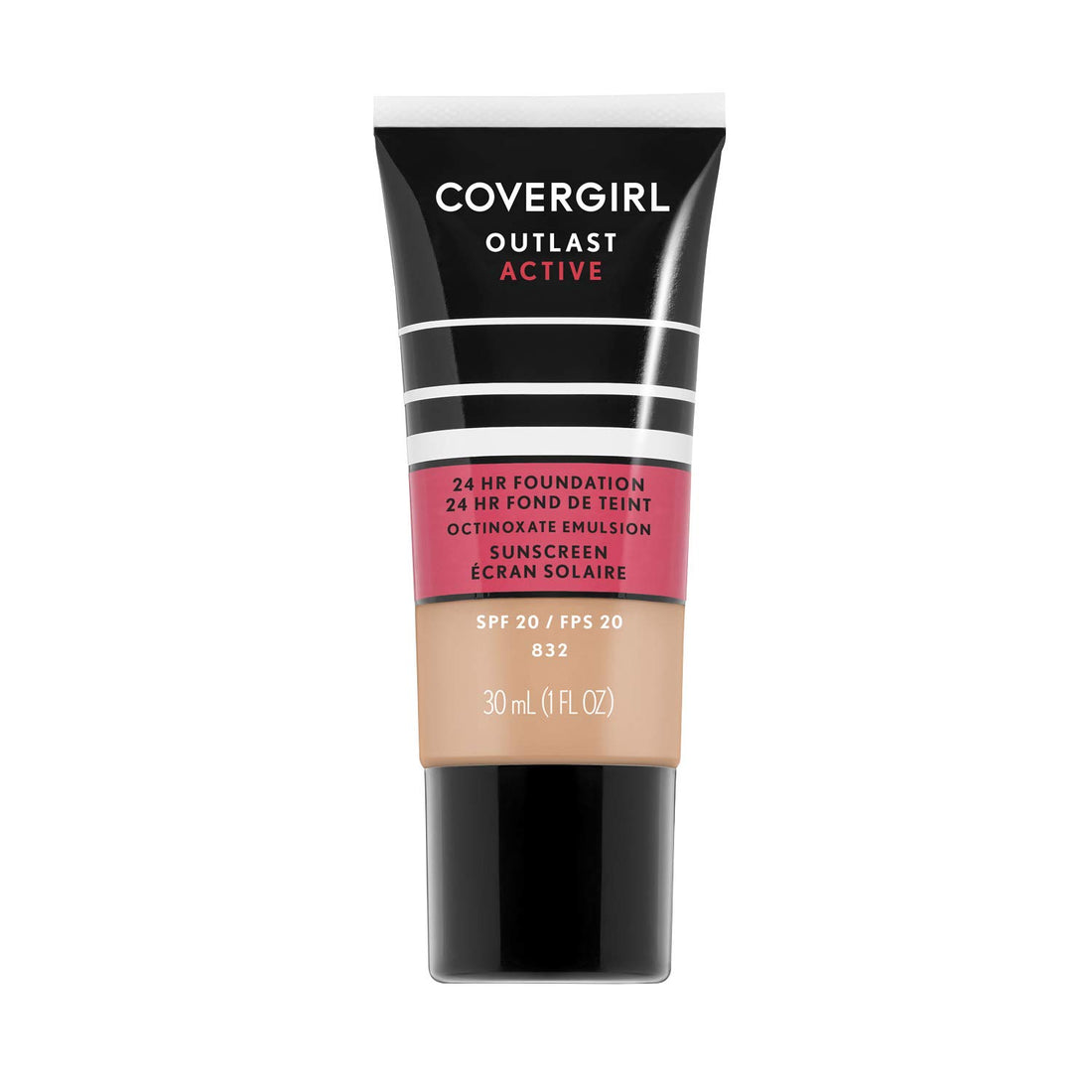 COVERGIRL Outlast Active Foundation, Nude Beige, 1 Ounce