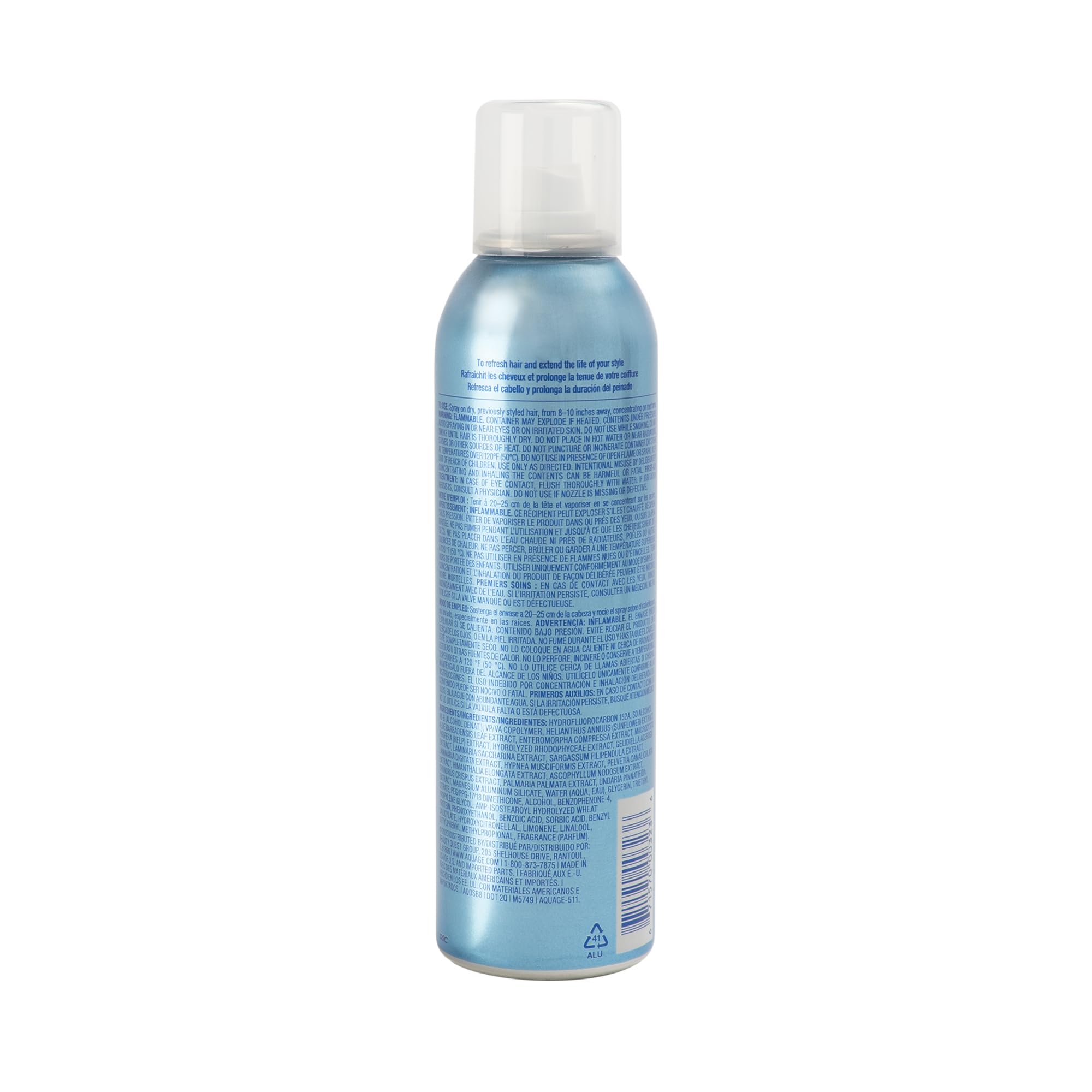 AQUAGE Dry Shampoo Style Extending Spray, Combines Oil-Absorbing Benefits of a Dry Shampoo with Volumizing Benefits of a Texturizing Spray, 8 oz