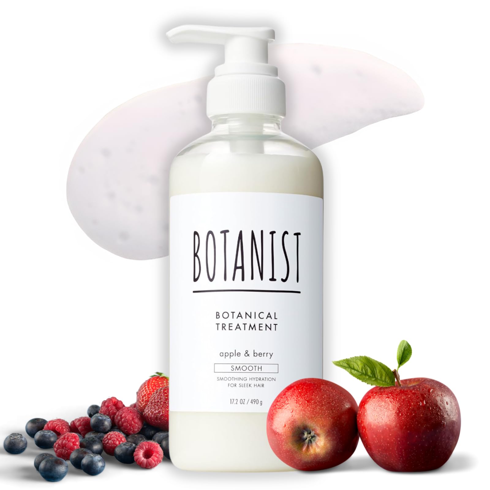Botanist Moisturizing Hair Conditioner Treatment, Natural & Organic Japanese Haircare for Dry & Frizzy Hair, Botanical Scalp Treatment with Pump, Grapefruit & Sage, Scalp Cleanse, 17.2 Oz / 490g