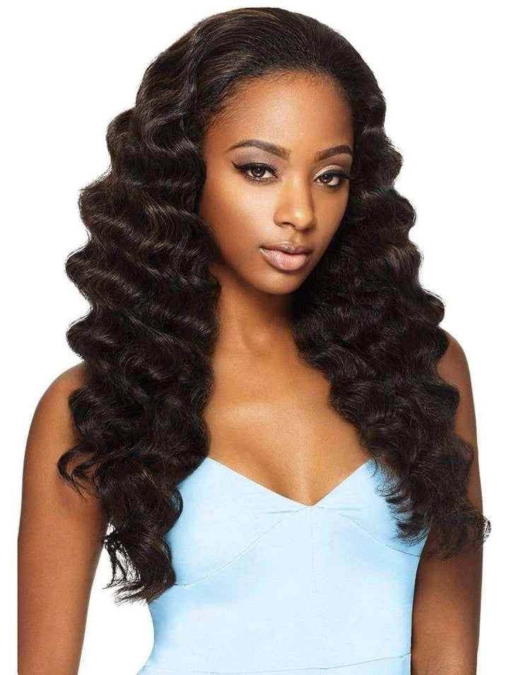 1B: OUTRE Synthetic Hair Half Wig Quick Weave Ashani (1B)