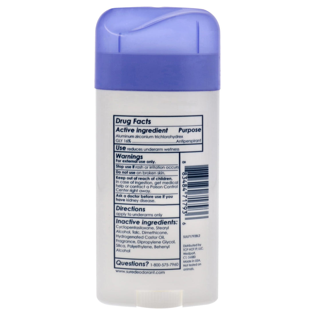Sure Original Solid Anti Perspirant and Deodorant, Regular Scent, 2.7-Ounces (Pack of 6)
