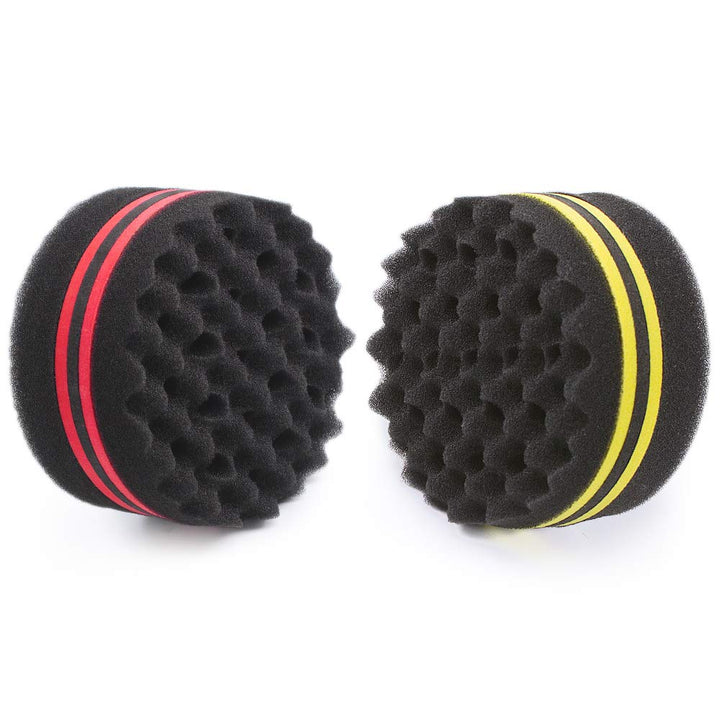 ORIY Small and Big Holes Waves Hair Sponge Magic Twist Natural Hair Curl Barber Sponge For Afro Boys.