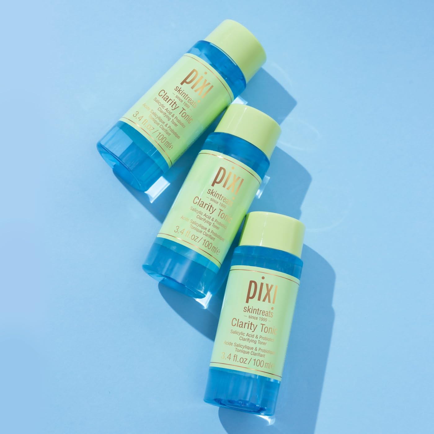 Pixi Beauty Clarity Tonic 100ml, AHA & BHA Toner | Minimize Pores, Promote A Clearer, Healthier Complexion, 3.4 Fl Oz