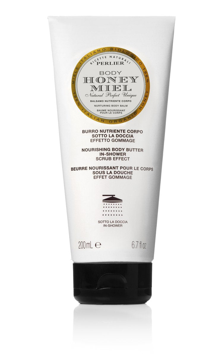 Perlier In-Shower Scrub Body Butter, Honey, 6.7 Fluid Ounce