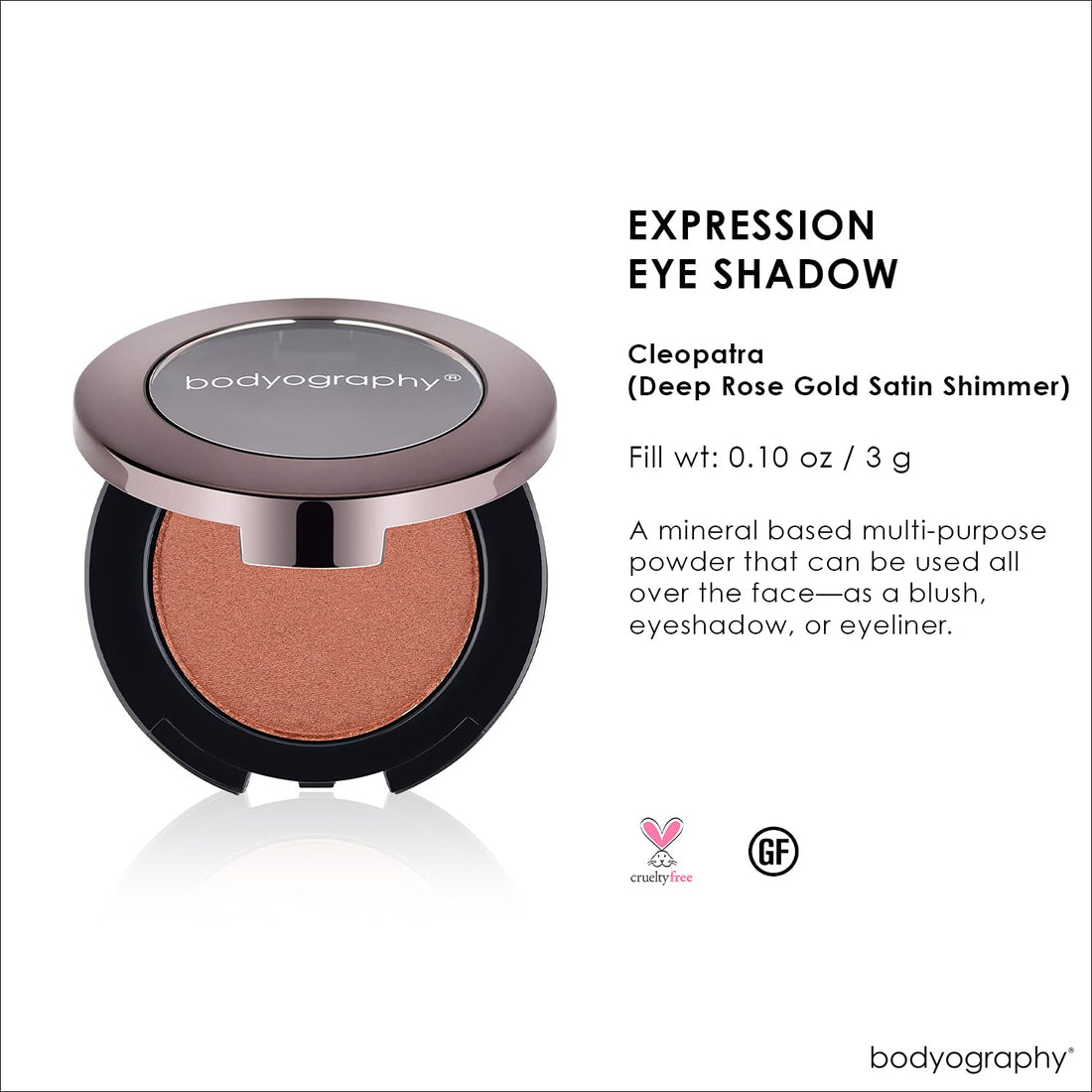 Bodyography Expressions Eye Shadow, Cleopatra, 0.14 Ounce