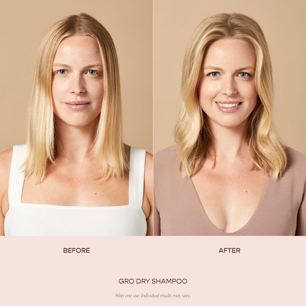 VEGAMOUR GRO Dry Shampoo, Volumizing Dry Shampoo Spray Formulated Without Benzene, Supports Thicker Fuller Looking Hair, Natural Citrus Scent (3.95 oz)