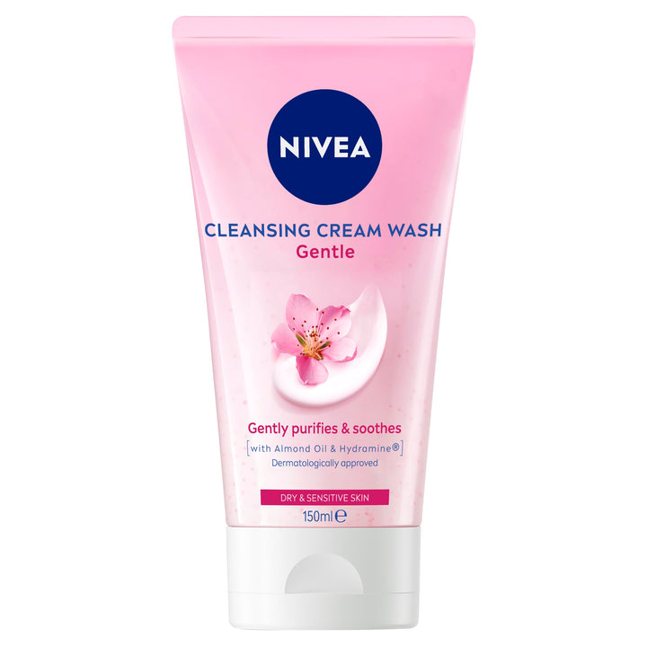Nivea Visage Daily Essentials Gentle Cleansing Cream Wash for Dry & Sensitive Skin (150ml)