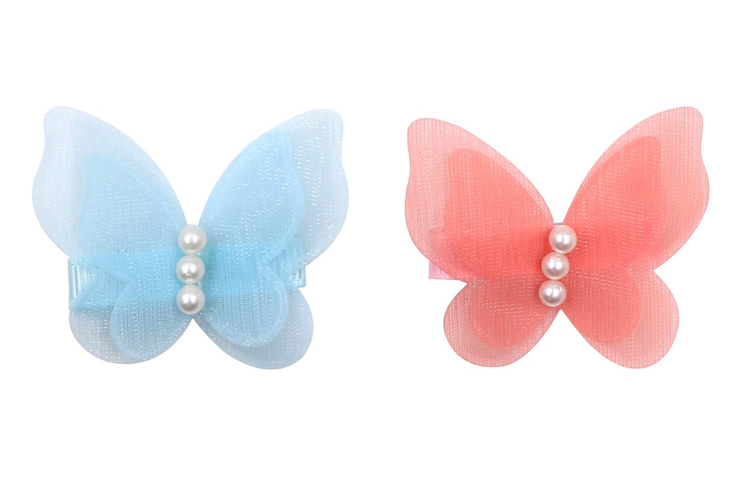 Zapire 16 Packs Baby Girl Hair Clips Chiffon Non-slip Butterfly Clips Barrettes for Girls Baby Kids Children Toddlers Hair Accessories (16 packs)
