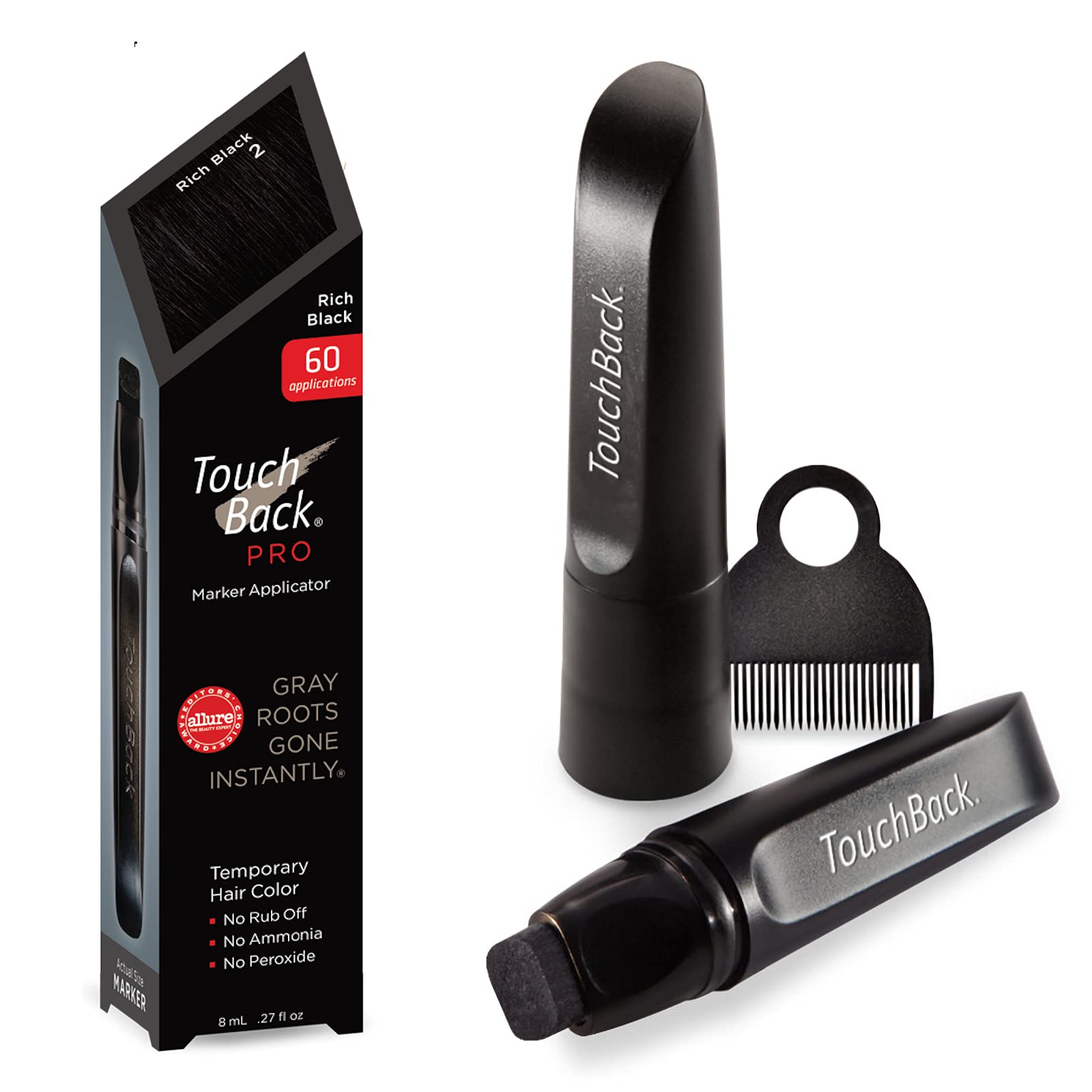 TouchBack Root Touch Up Hair Color Marker Rich Black