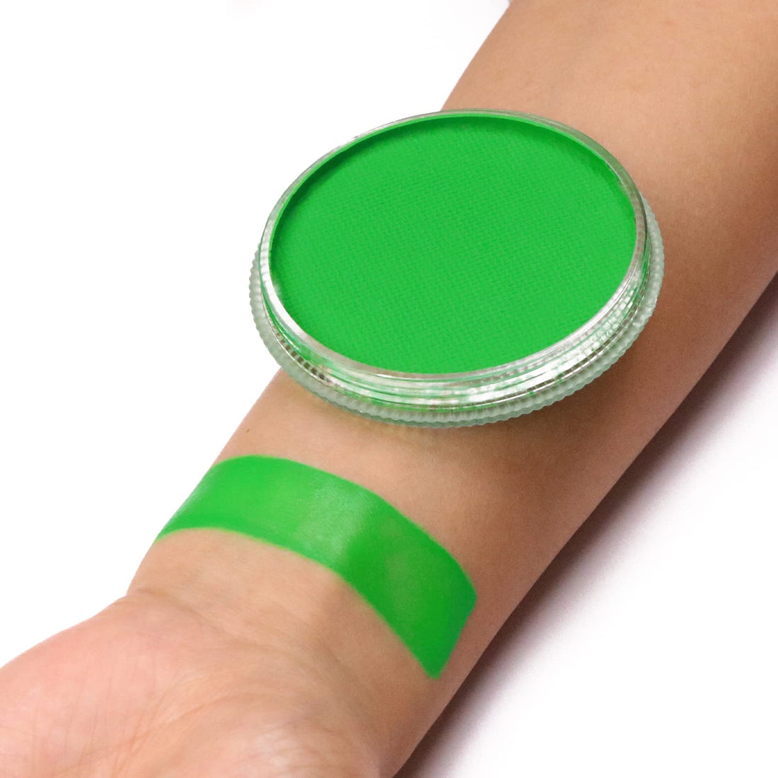 MEICOLY Neon Green Face Paint,Glow in The Dark Body Paint,Fluorescent Single Color Water Activated Eyeliner,1.05oz,Neon Green/UV Green