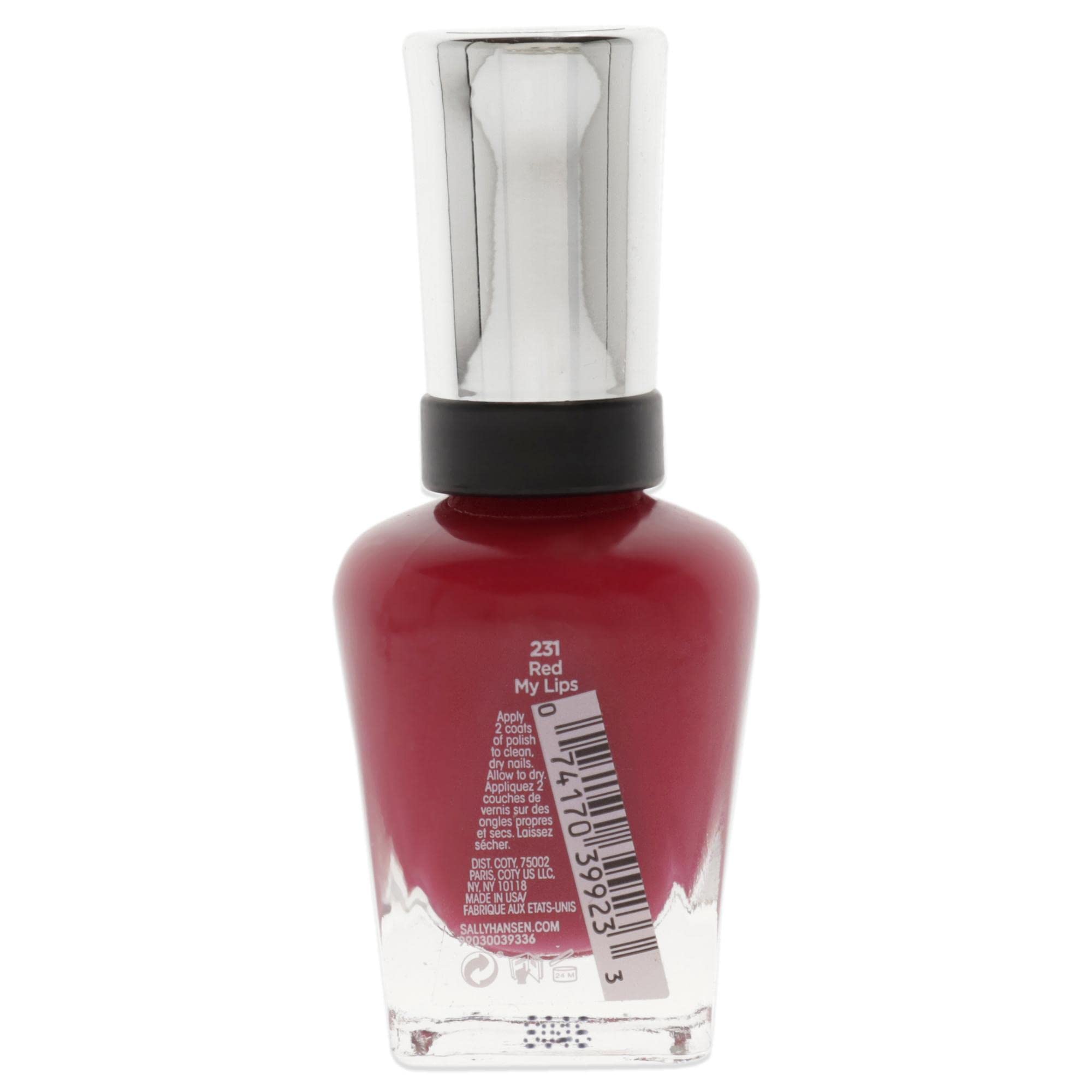 Sally Hansen Complete Salon Manicure Nail Polish, Red My Lips, 0.5 Fluid Ounce