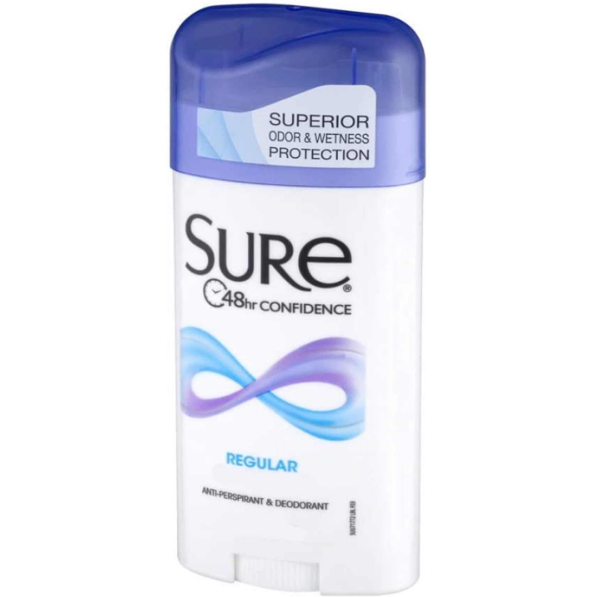 Sure Antiperspirant & Deodorant Regular Scent Original Solid Lasts All Day Net Wt. 2.7 Oz (76 G) Each Pack Of 4