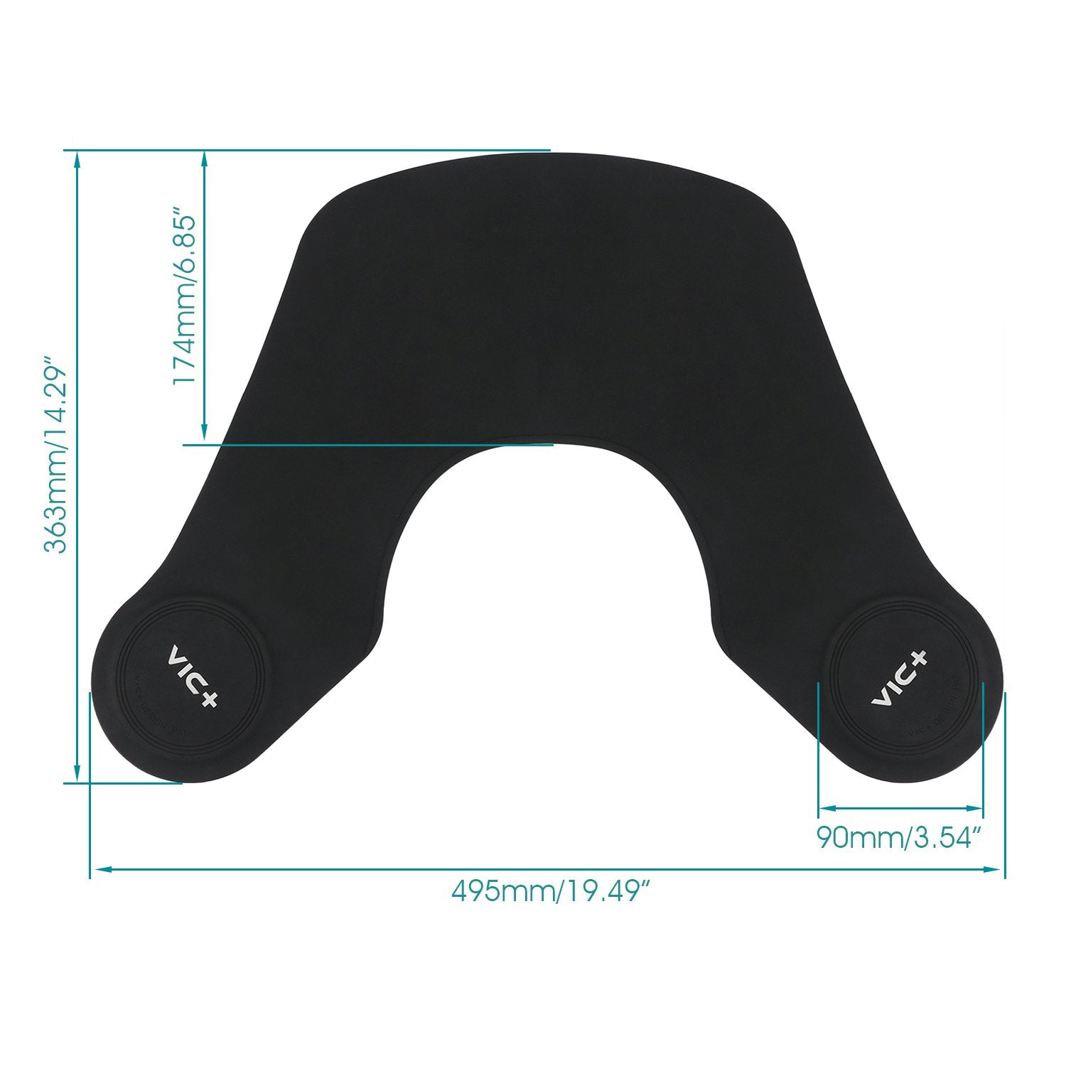 Segbeauty Hair Salon Stylist Cutting Collar, Black Rubber Neck Wrap Neck Guard for Haircut Hair Dye, Professional Hairdressing Hair Cutting Pad Guide