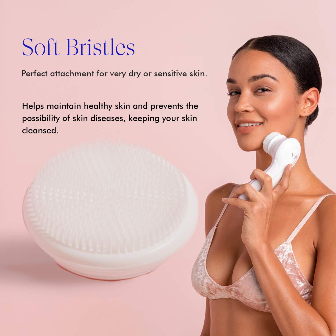 Vanity Planet Replacement Brush Head for Ultimate Skin Spa and Glowspin, Silicone Brush