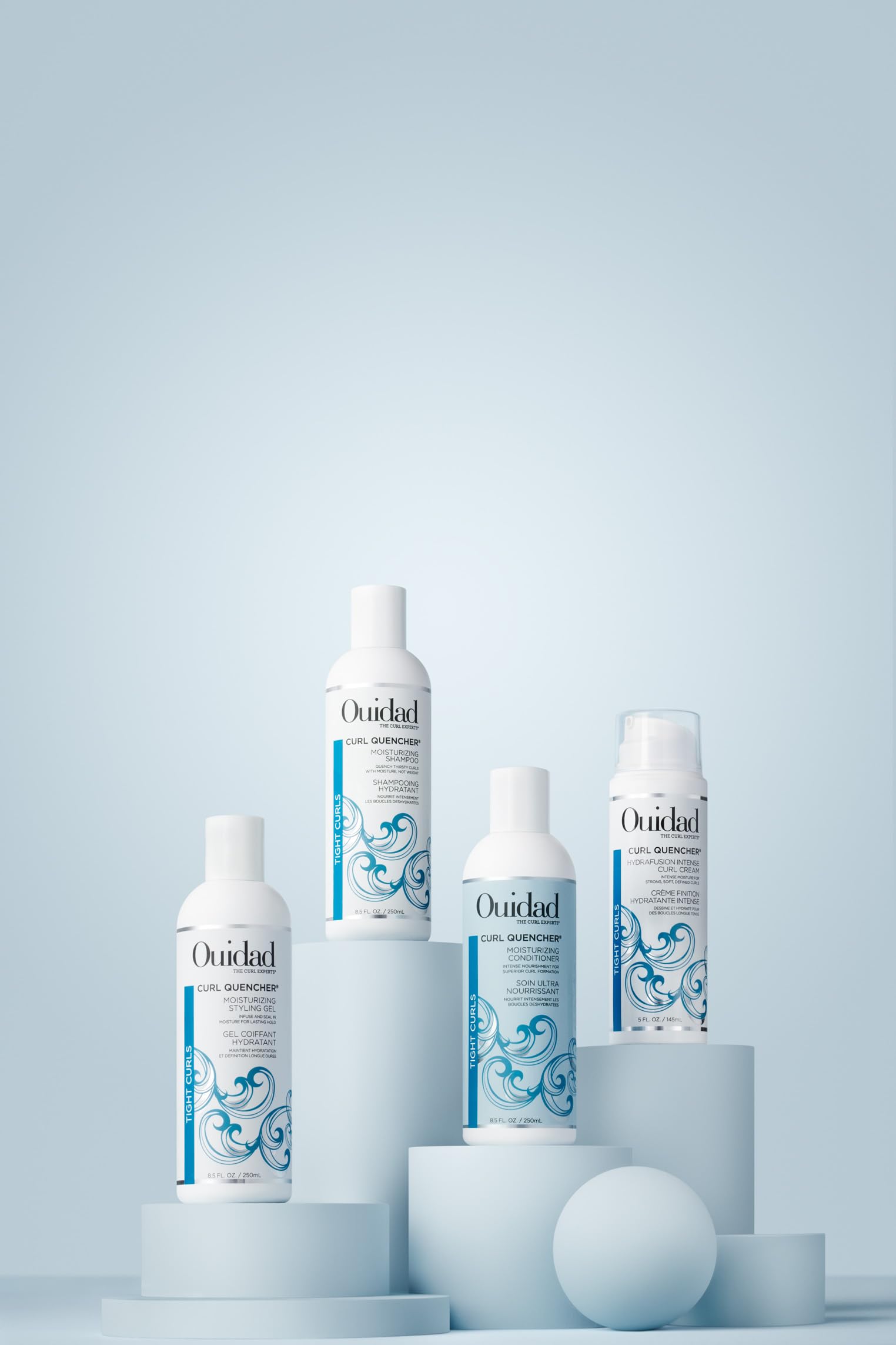 Ouidad Curl Quencher Moisturizing Conditioner - 8.5 fl oz, Curl Defining Hair Conditioner for Soft, Nourished & Hydrated Curls, Helps Repair Damage, Creamy Detangling Conditioner, For Tight Curls