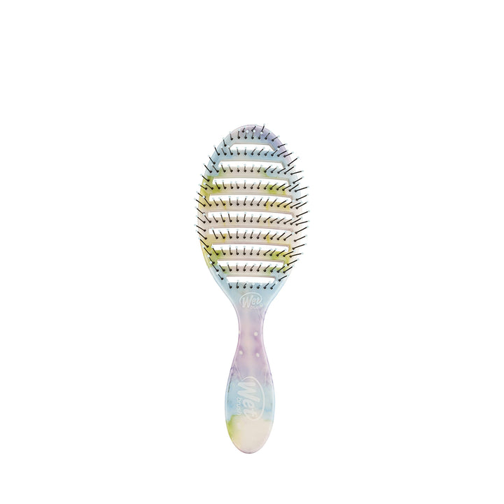 Wet Brush Speed Dry Hair Brush - Color Wash, Splatter - Vented Design and Ultra Soft HeatFlex Bristles Are Blow Dry Safe With Ergonomic Handle Manages Tangle and Uncontrollable Hair - Pain-Free
