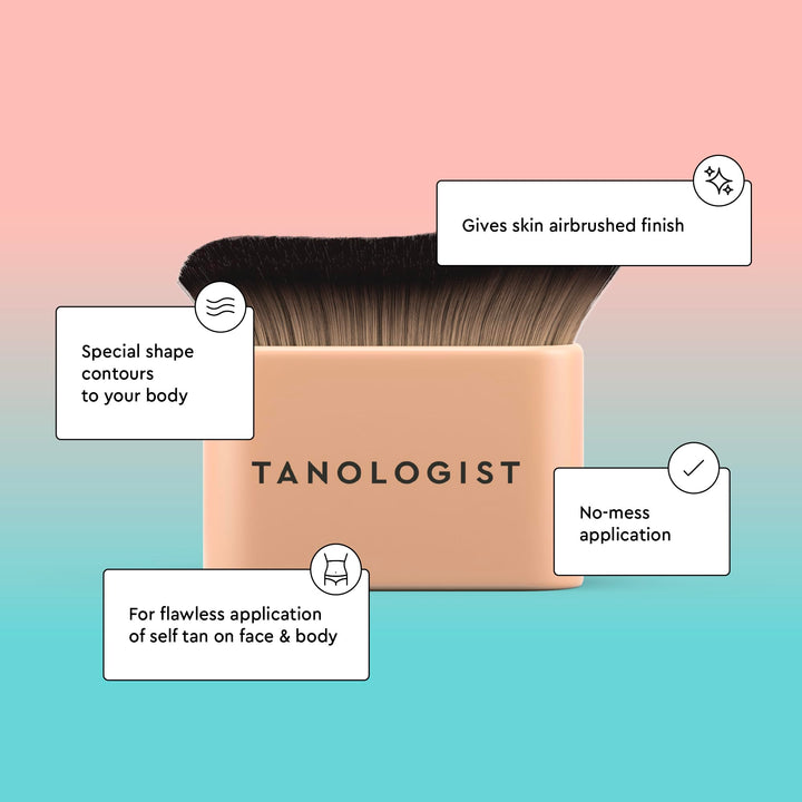 Tanologist KABUKI Face & Body Brush Fake Tan Applicator for an Airbrushed Finish