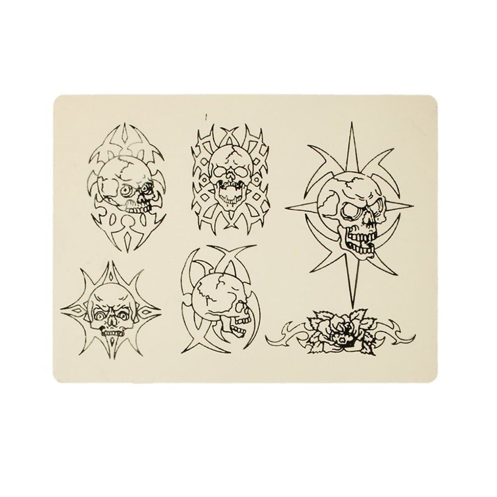 ROSENICE Patterned Tattoo Temporary Tattoos Stickers Practice Skin for Beginner 20x15CM - 5 Sheet