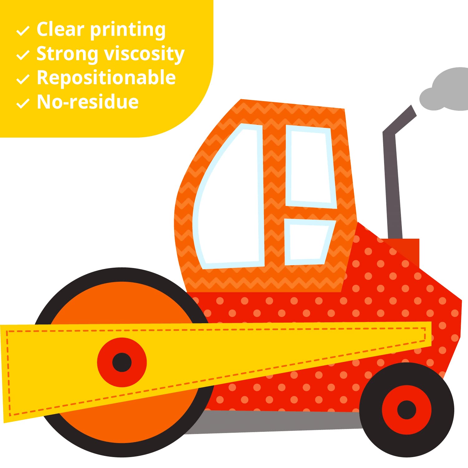 DECOWALL DS-8012 Construction Vehicles Cars Transport Kids Wall Stickers Wall Decals Peel and Stick Removable Wall Stickers for Kids Nursery Bedroom Living Room Decor 1712