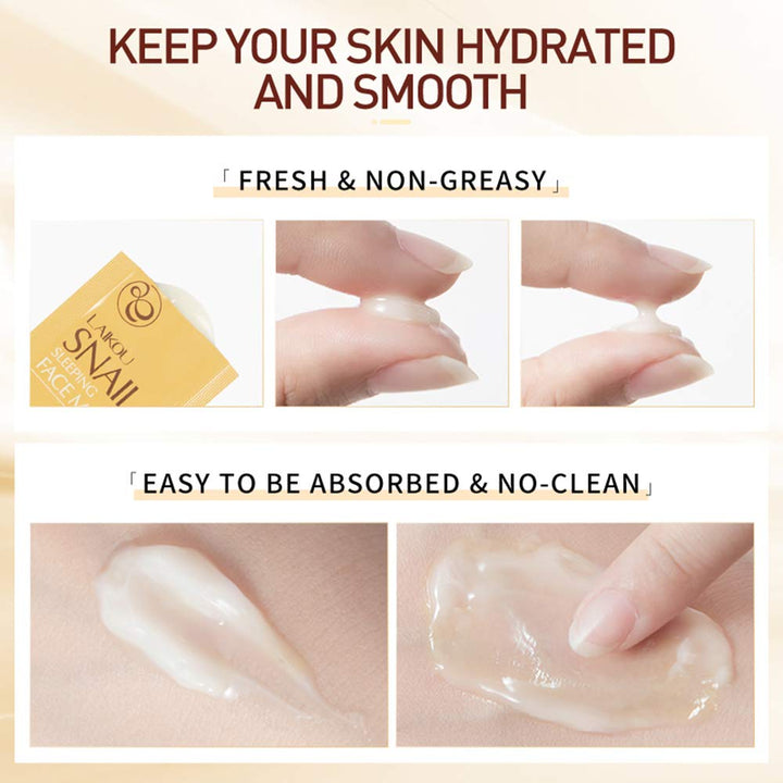 Miescher Snail Extract Skin Treatment Mask - Moisturizing, Hydrating, Brightening, Soothing