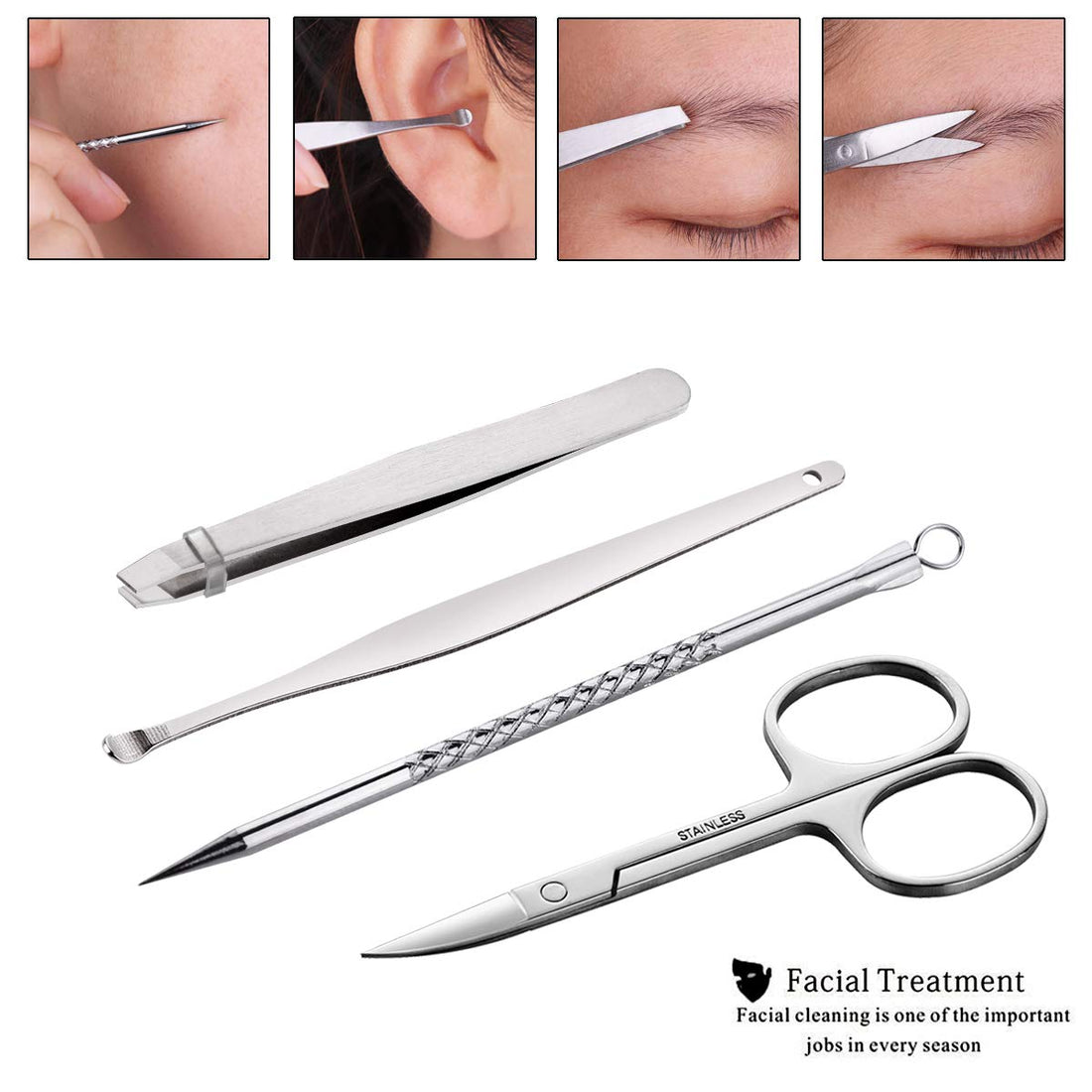 FAMILIFE F03 Manicure Pedicure Set Nail Clippers Tool 13pcs Professional Stainless Steel Portable Travel Grooming Kit Nail Care Nail Scissors Kit Men Women