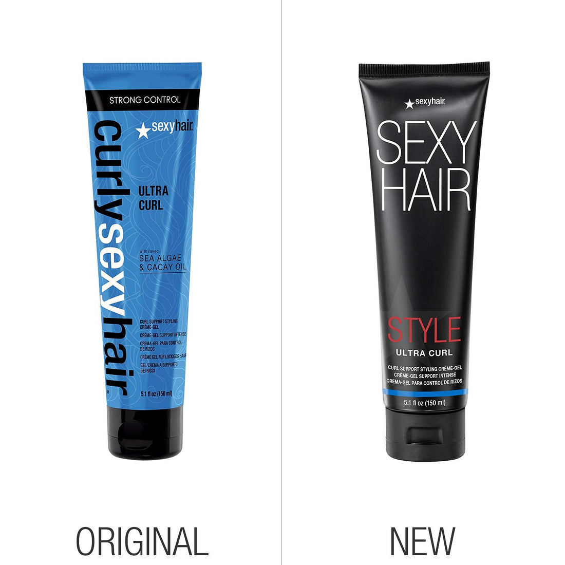 SexyHair Style Ultra Curl Support Styling CrÃƒ¨me-Gel, 5.1 Oz | High Control | Adds Definition and Long-Lasting Shape