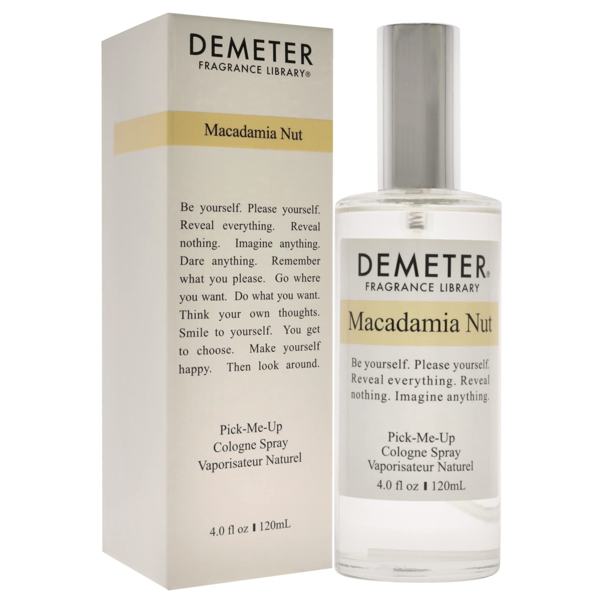 Demeter Cologne Spray for Women, Macadamia Nut, 4 Ounce
