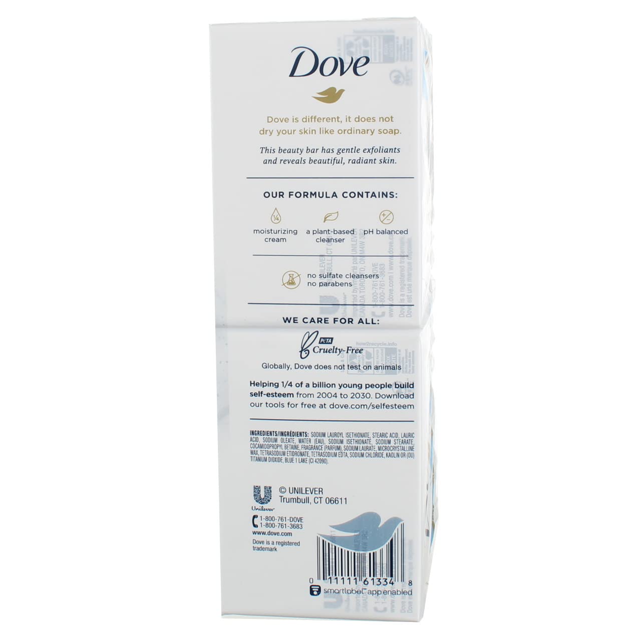 Dove Gentle Exfoliating Beauty Bars 4 oz, 6 bars