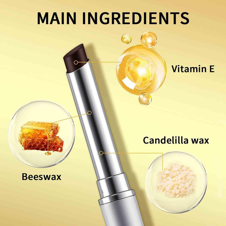 Honeynoir - Black Honey Lipstick, Hydrating Non-Sticky Lip Balm with Intense Color, Long-Lasting Glossy Lip Tint for a Smooth, Glowy Look (Black*1pcs, 1)