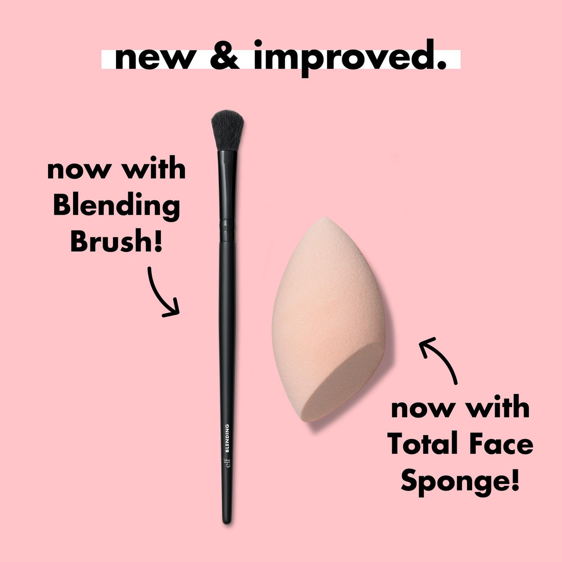 e.l.f. Full Face & Eye Makeup Brush Set, 11 Makeup Brushes For Foundation To Bronzer, Eyeshadow & More, Vegan & Cruelty-Free
