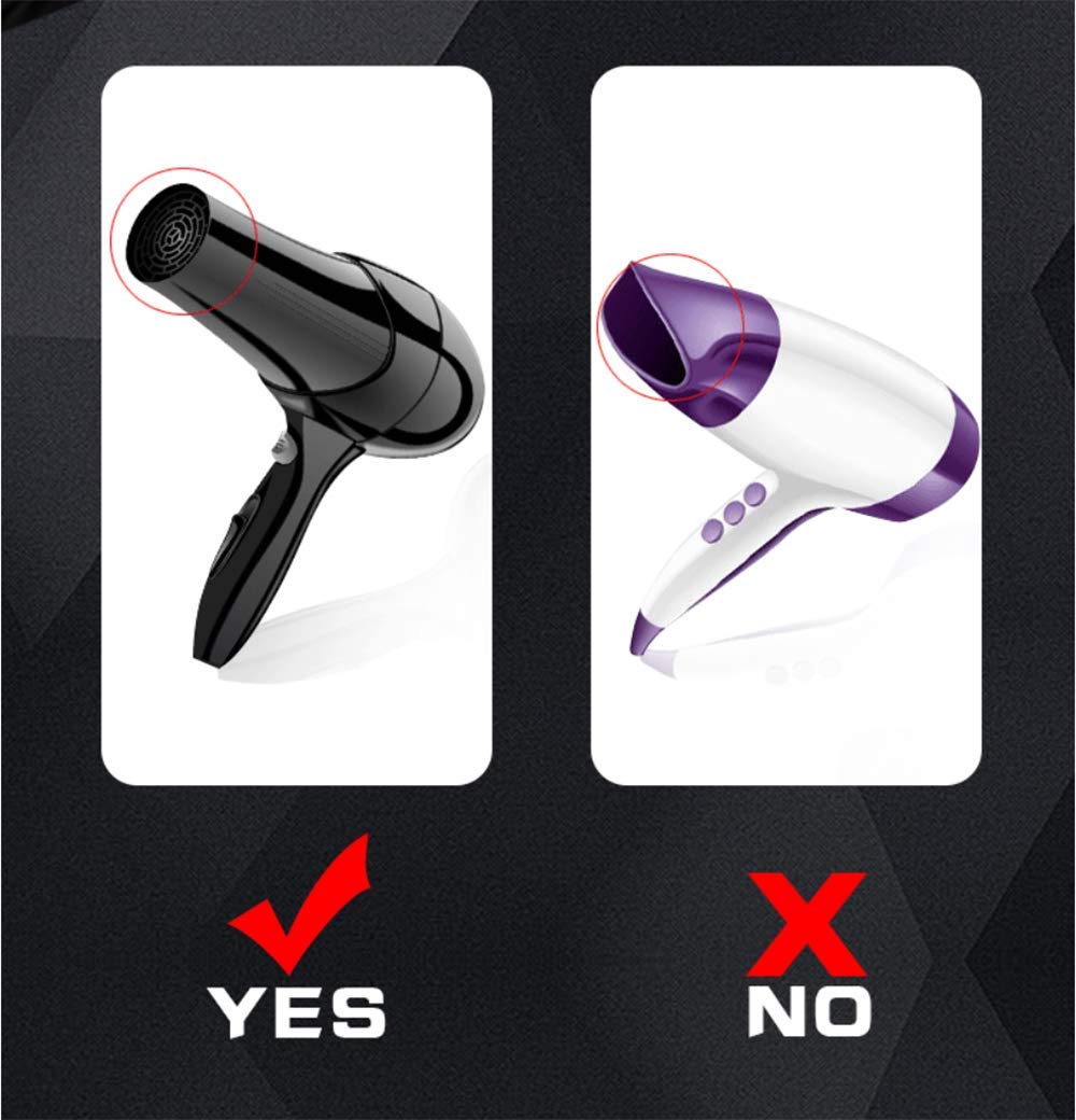 AINAAN Collapsible Silicone Hair Diffuser Attachment- The Latest Travel Portable, 2019, Red