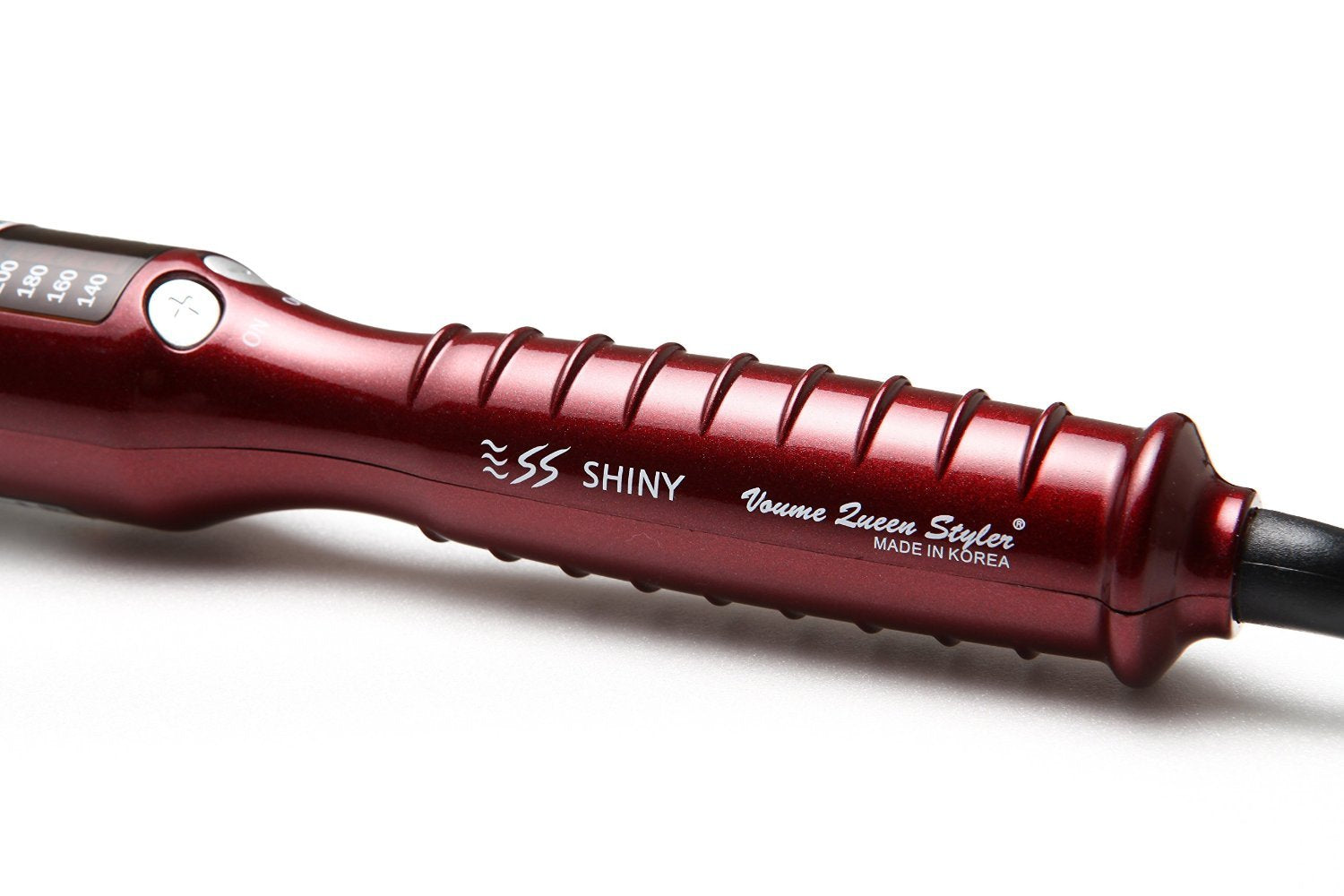 SS Shiny Volume Queen Styler Pro Curling Hair Iron Hot Air Brush Red
