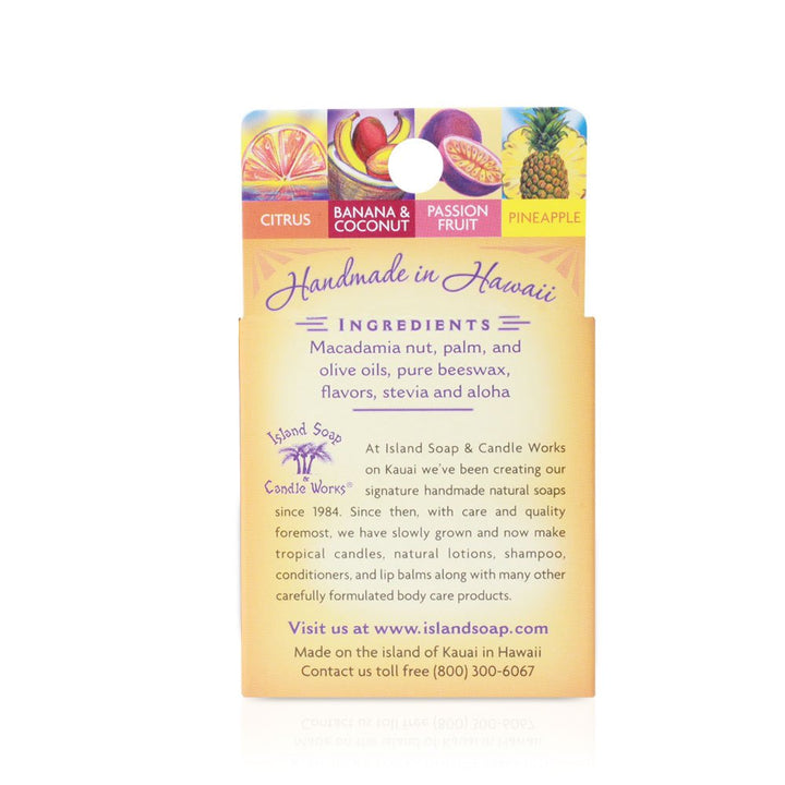 Tropical Lip Balm Sticks - Convenient 4 - Pack