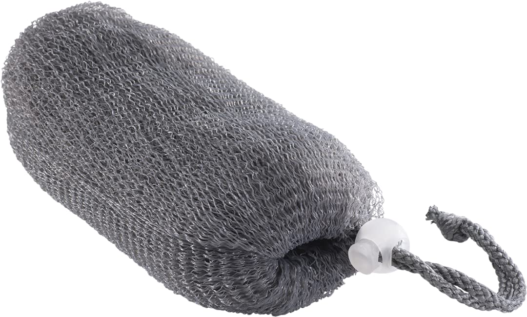 FREEMAN (FRHKR) Soap Saver Bags, Loofah Body Scrubber Bath Sponges, Exfoliating Pouches for Bar Soap, Multicolored, Pack of 4