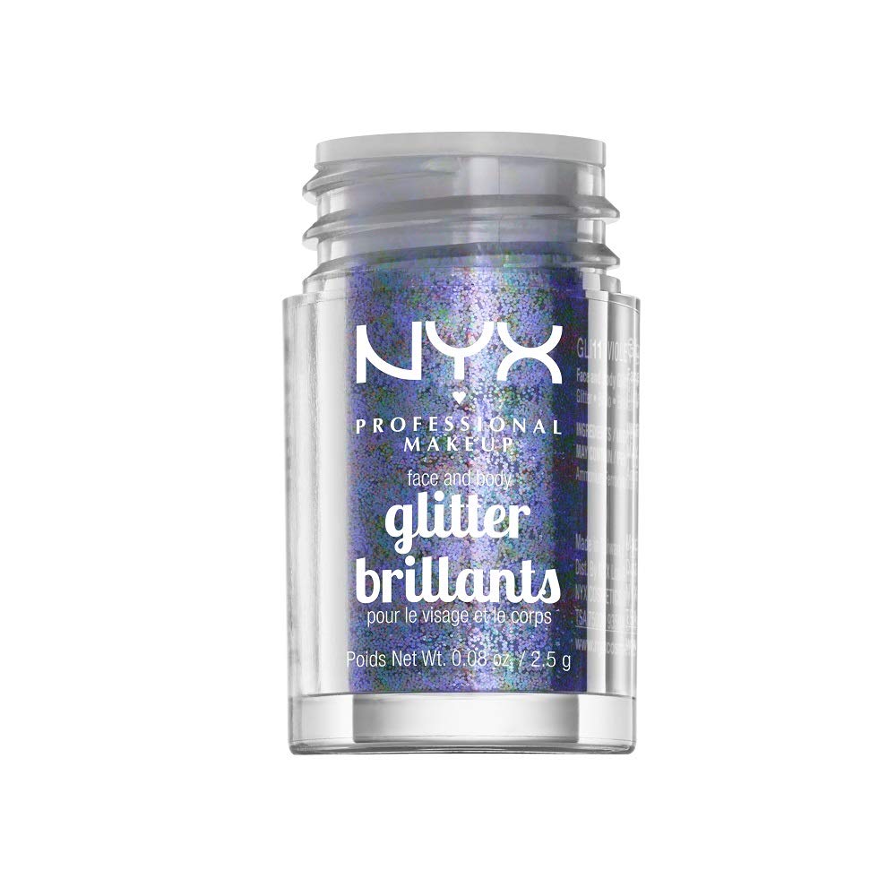 NYX PROFESSIONAL MAKEUP Face & Body Glitter, Violet
