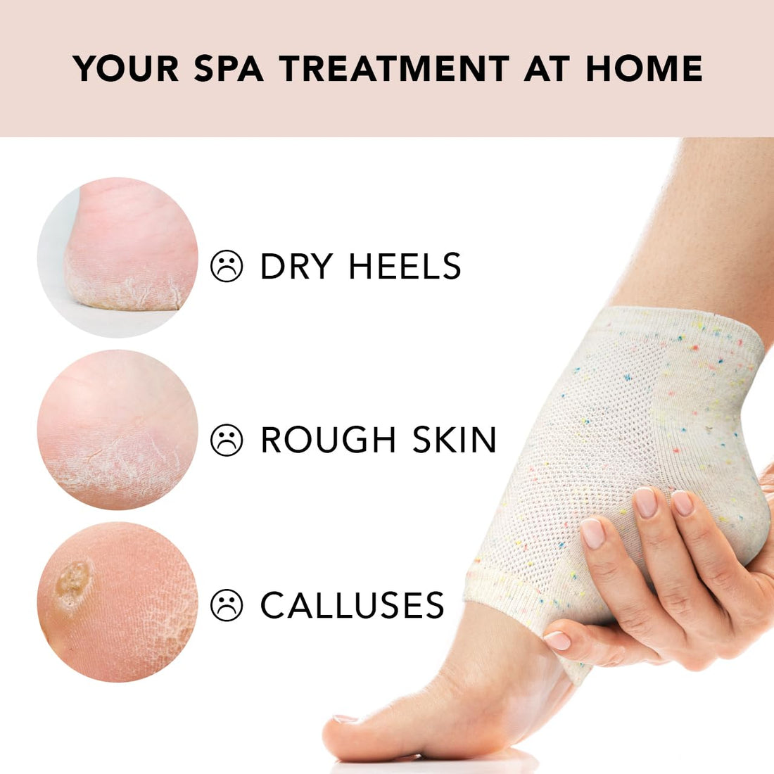 Kitsch Moisturizing Spa Socks, Moisturizing, for Heels & Feet