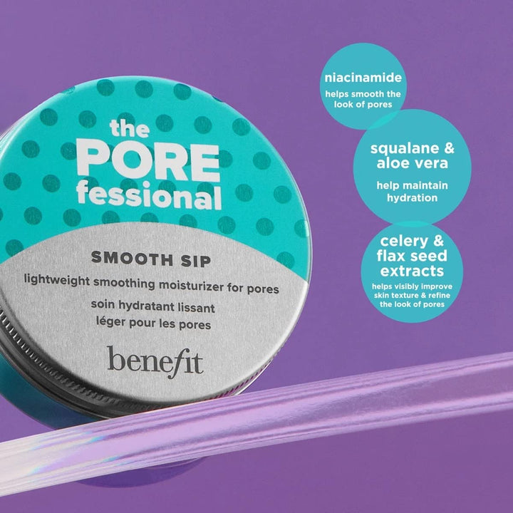 Benefit The Porefessional Smooth Sip Lightweight Smoothing Moisturizer for Pores 1.7 Ounce