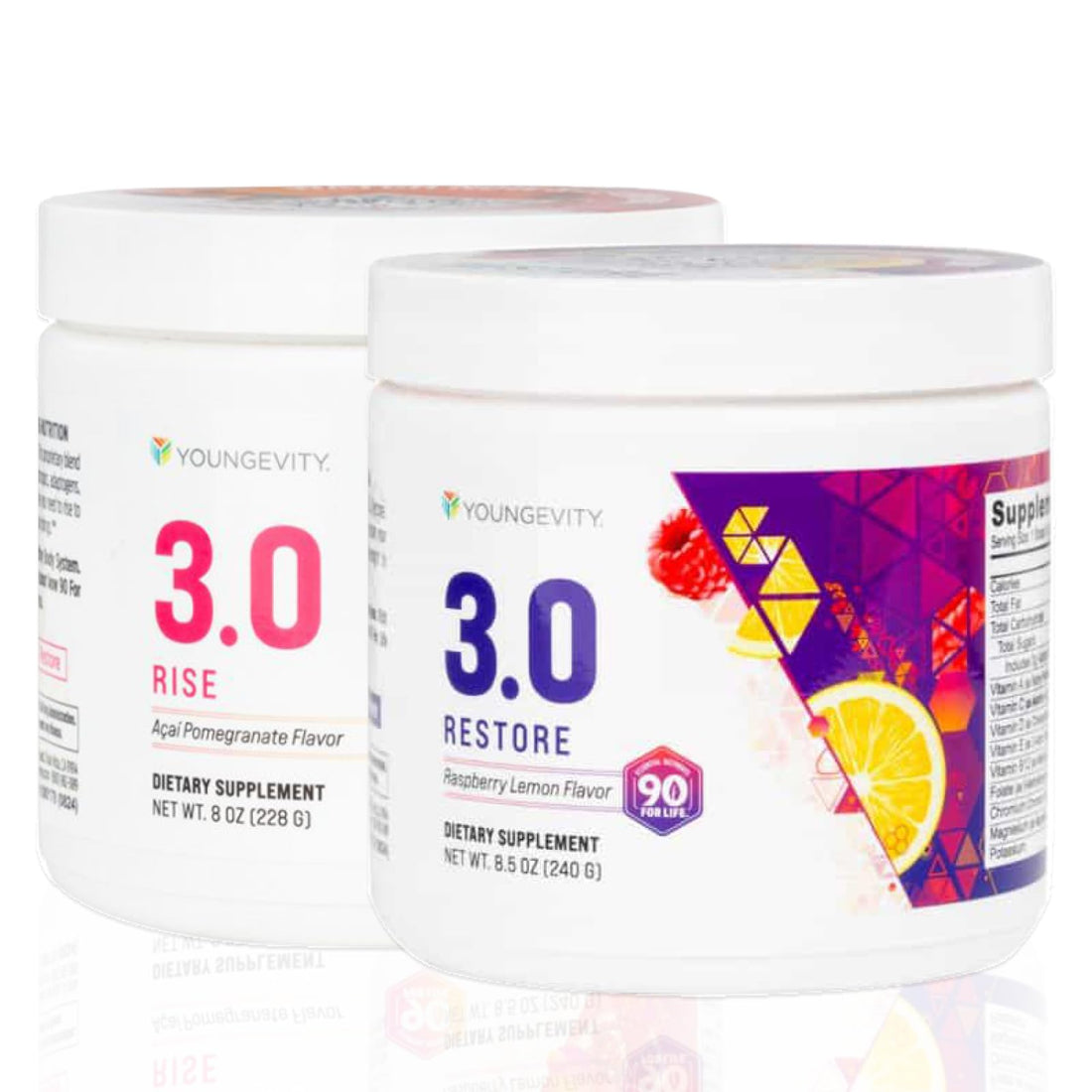 Beyond Tangy Tangerine 3.0 Rise & Restore | Dual-System Supplement for Day & Night | Natural Energy, Cognitive Immune & Digestive Support | Acai Pomegranate & Raspberry Lemon | Gluten-Free, Vegetarian