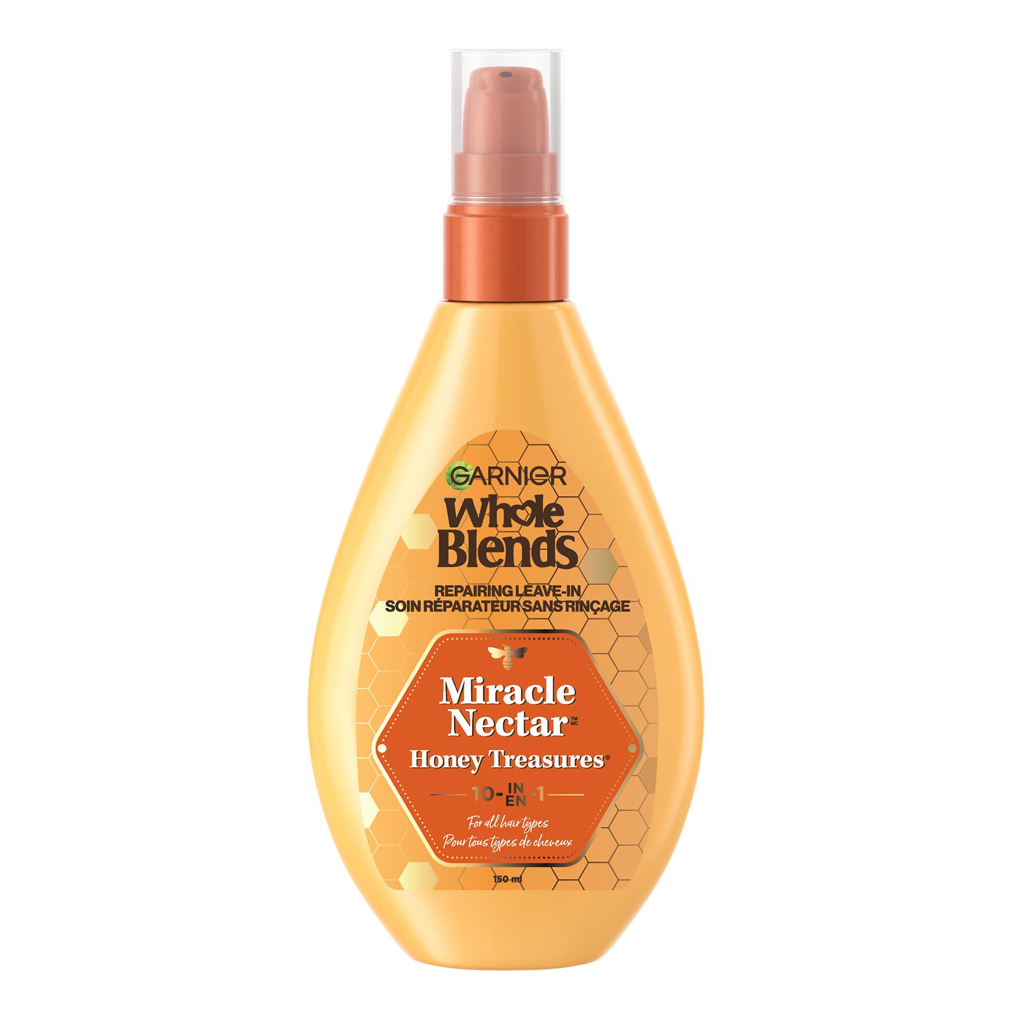 Garnier Hair Care Whole Blends Leave-in Miracle Nectar Honey Treasures Leave-In Treatment, 5 Fl. Oz (Pack of 1)
