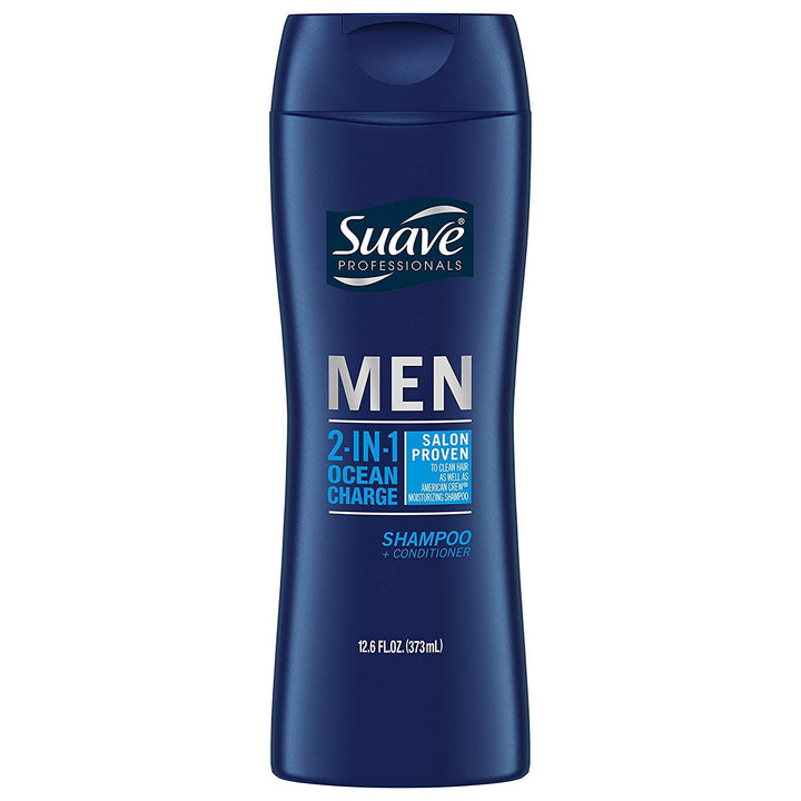 Suave Men 2 In 1 Shampoo & Conditioner Ocean Charge 12.6 Oz 2 Pk