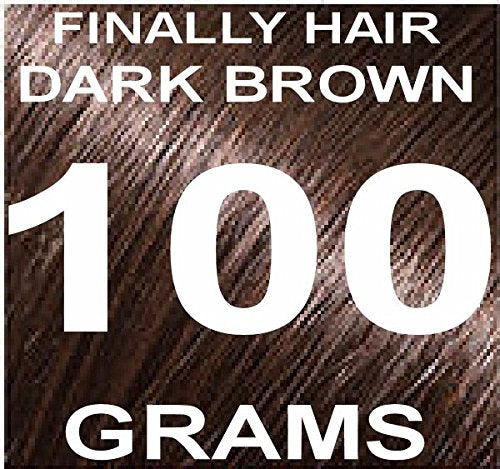 Dark Brown: Finally Hair Building Fiber Refill 100 Grams Dark Brown Hair Loss Concealer By Finally Hair (Dark Brown W/Touch Of Red) Use Dark Chocolate Brown For Darker/No Red
