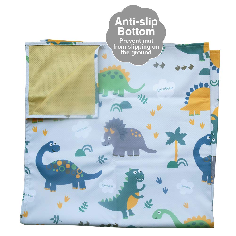 Splat Floor Mat for Under High Chair/Arts/Crafts by CLCROBD, 51 Waterproof Anti-Slip Food Splash Spill Mess Mat, Washable Portable Picnic Mat and Table Cloth