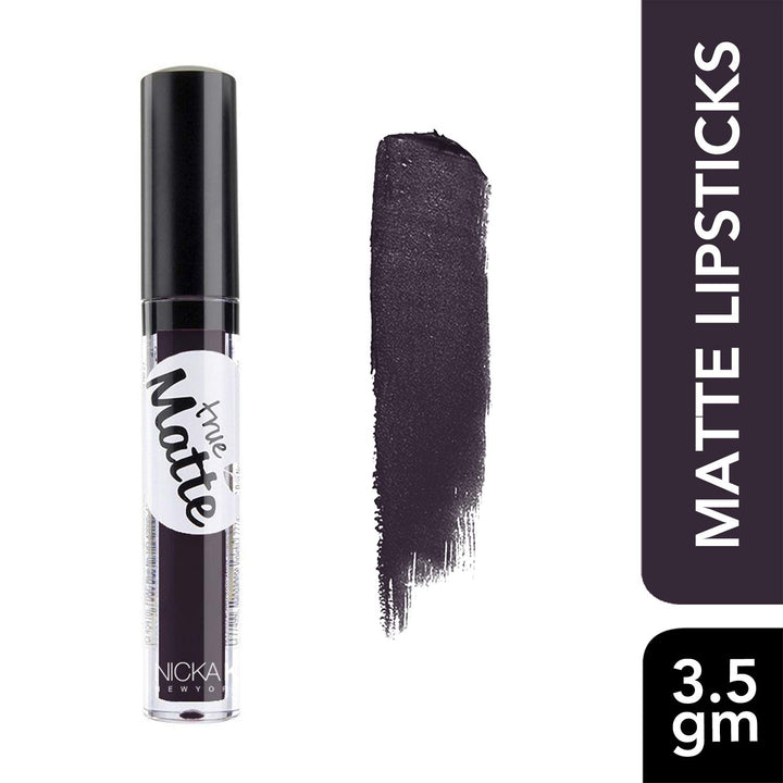 Nicka K True Matte Lip Colour, Thunder, 3.5g
