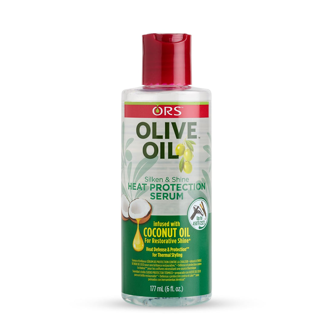 Organic R/S Root Stimulator Olive Oil Heat Protection Serum, 6 Ounce